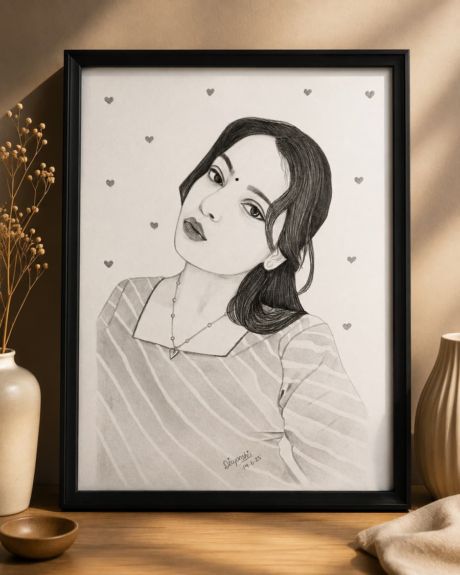 Charcoal Pencil Portrait