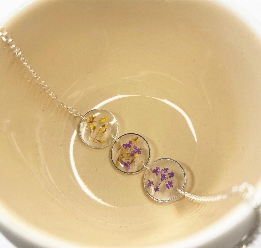 Three Charm Resin Bracelet