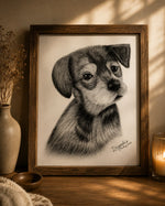 Charcoal Pencil Portrait