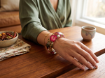 Real Flower resin Bangle
