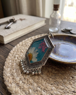 Resin floral jhumka