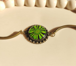 Forest Pulse Aster Resin Bracelet