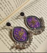 Lavender Lace Jhumka