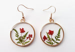 Pressed Flower Earring, Resin Jewelery, Real flower Jewelry