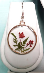 Pressed Flower Earring, Resin Jewelery, Real flower Jewelry