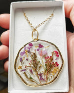 Resin Flower Pendant Epoxy Resin Necklace Succulent Jewelry