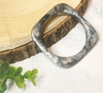 Geometric Resin Bangles (Set of 4)