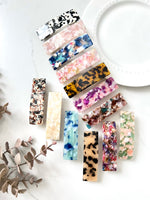 Nori Double Clasp Non-Slip French Barrette Tortoise Shell Hair Barrette Clip