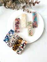 Nori Double Clasp Non-Slip French Barrette Tortoise Shell Hair Barrette Clip