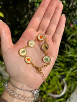Personalized Flower Preservation Resin Bracelet