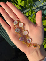 Personalized Flower Preservation Resin Bracelet