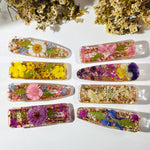 Real Birth Flower Resin Hair Clip