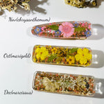 Real Birth Flower Resin Hair Clip