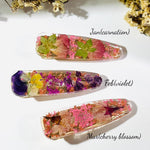 Real Birth Flower Resin Hair Clip