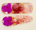 Pressed Flower Hair Clips Set of 2