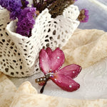 Real Dried Flower Resin Hair Clips
