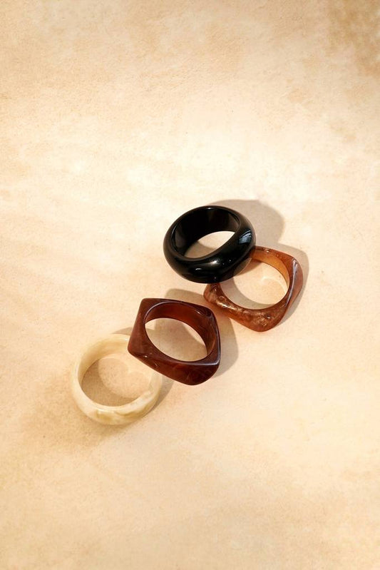 Resin Bangles Set Of 4