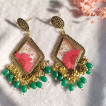Rosy Blush Resin Jhumka