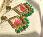 Rosy Blush Resin Jhumka